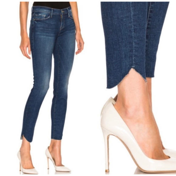 FRAME Denim Le Skinny De Jeanne Tulip Hem Ankle Jeans size 28 York - Picture 1 of 16